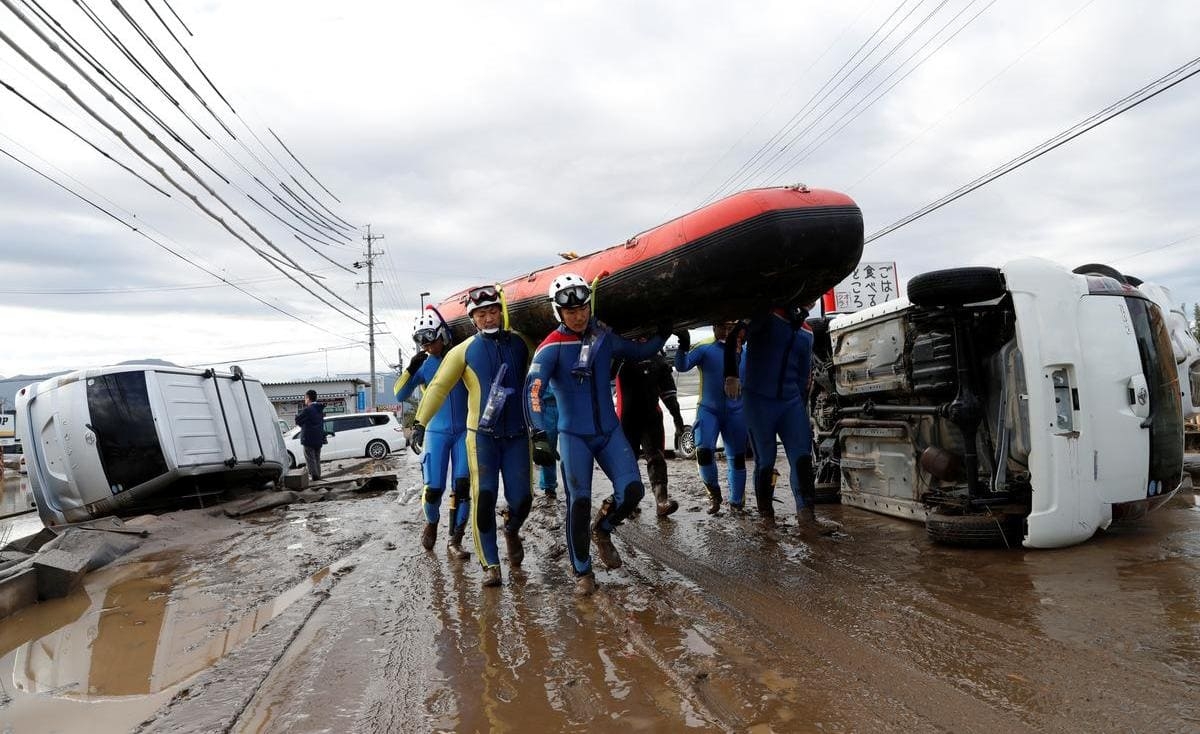 عدد قتلى الإعصار في اليابان يصل إلى 74