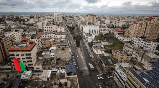 شرطة المرور تغلق شارع عمر المختار بالكامل في غزة