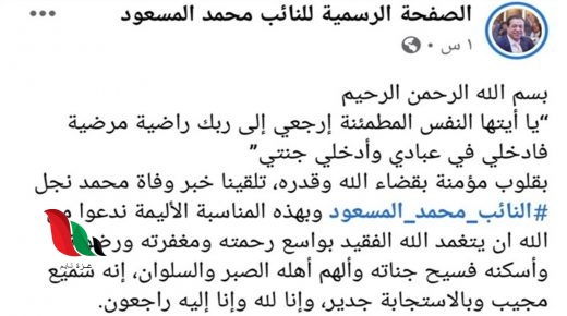 مصر: سبب وفاة محمد محمد المسعود نجل النائب في البرلمان
