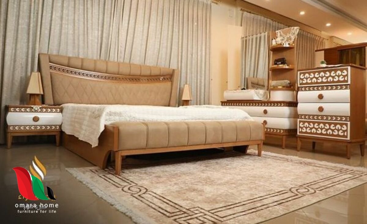 صور غرف نوم للعرسان مودرن كاملة بالدولاب والتسريحة 2021