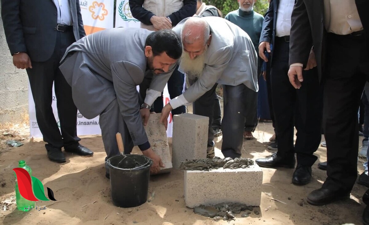 هيئة تركية تضع حجر الأساس لبناء مدرسة في غزة