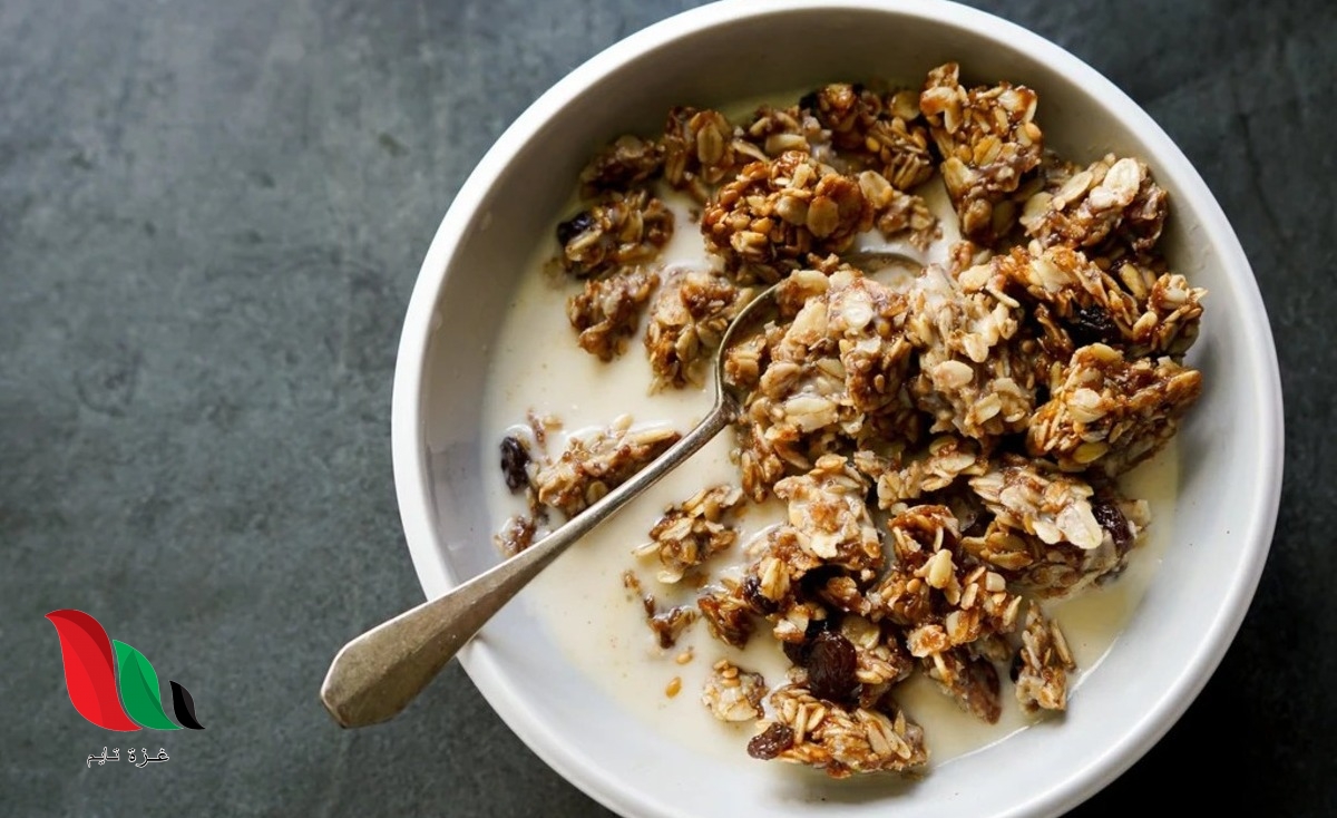 الزبيب في حبوب الإفطار هو مثال على