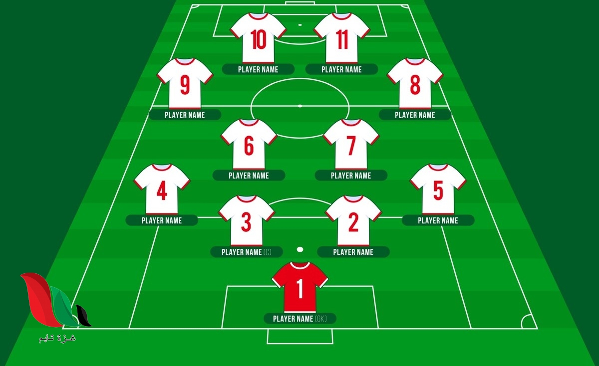 عدد لاعبين كرة القدم داخل الملعب