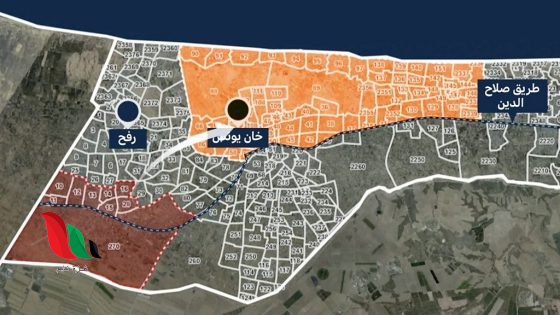 خريطة البلوكات في خانيونس