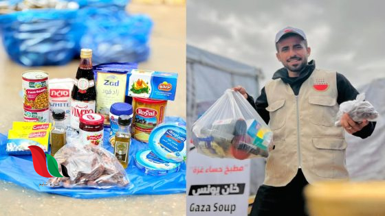 مطبخ غزة الخيري يواصل تقديم الطرود الغذائية للأسر المتضررة بغزة