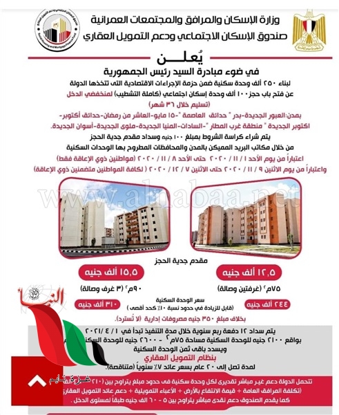 شروط شقق صندوق الاسكان الاجتماعى - غزة تايم - Gaza Time